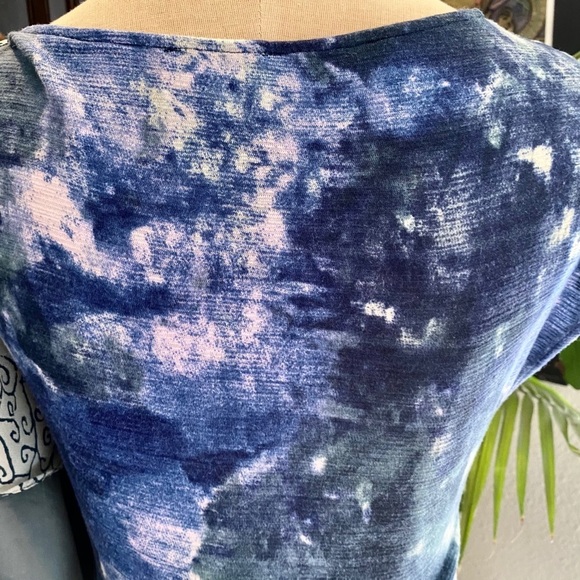 Anthropologie watercolor ruffled top - Picture 10 of 13